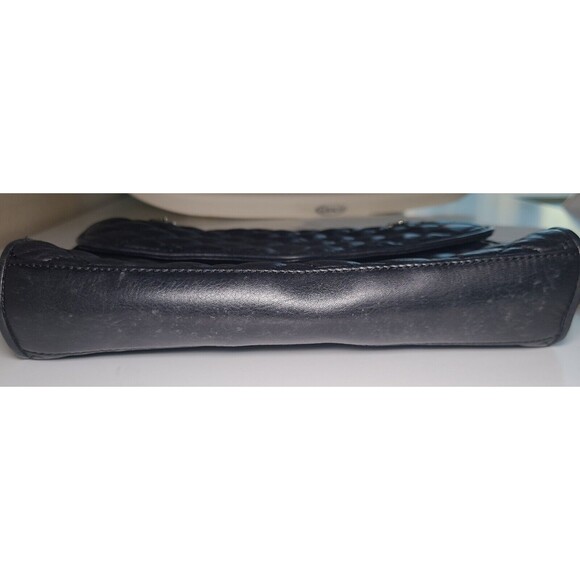 Rebecca Minkoff Black Quilted Leather Handbag Crossbody Shoulder Bag Gold Chain - Picture 11 of 16